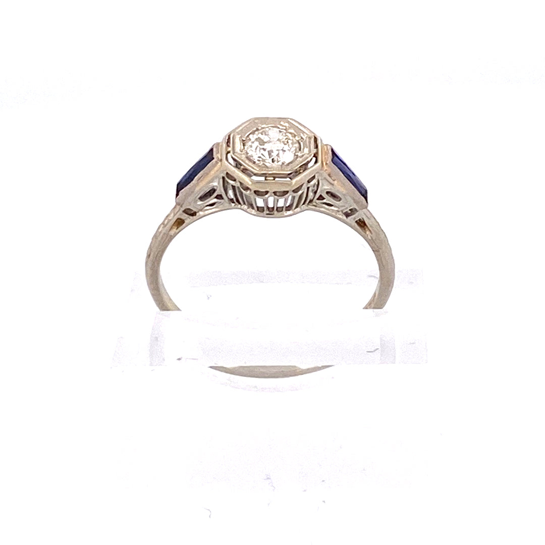 Own a Piece of History: Antique Solitaire Diamond Ring by Belais Jewelers