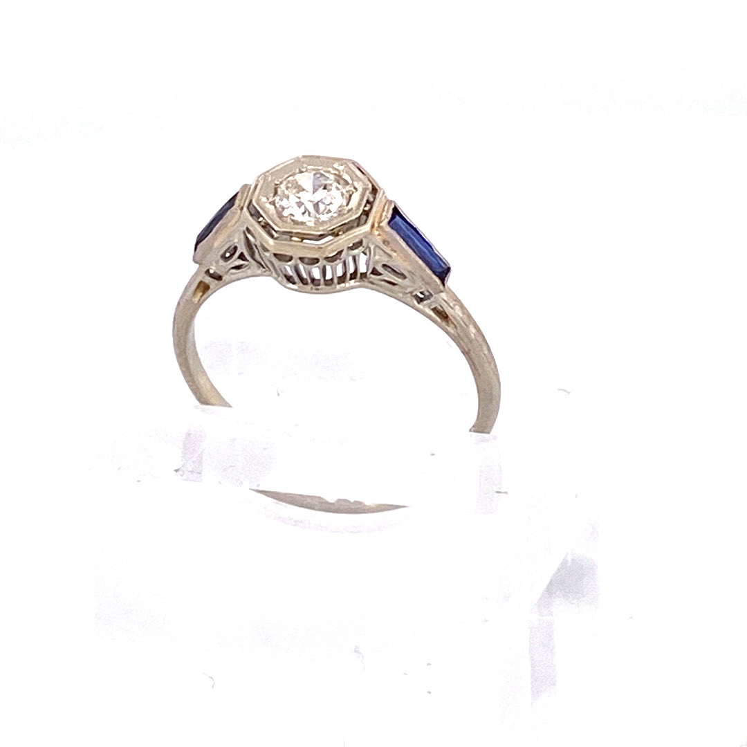 Own a Piece of History: Antique Solitaire Diamond Ring by Belais Jewelers