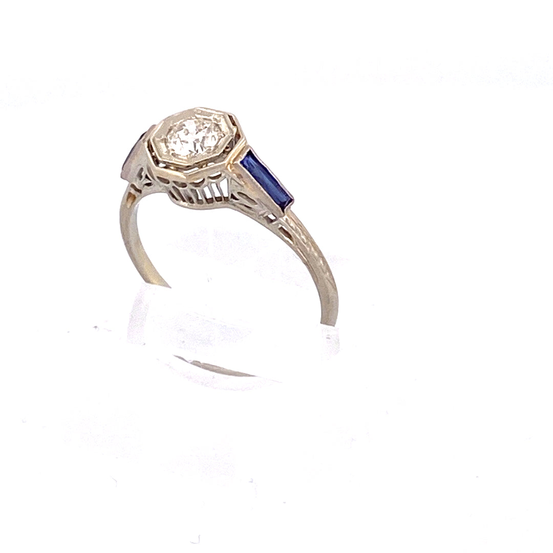 Own a Piece of History: Antique Solitaire Diamond Ring by Belais Jewelers