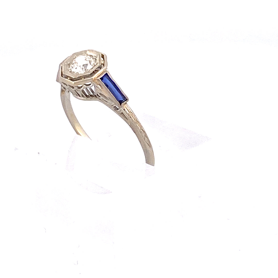 Own a Piece of History: Antique Solitaire Diamond Ring by Belais Jewelers