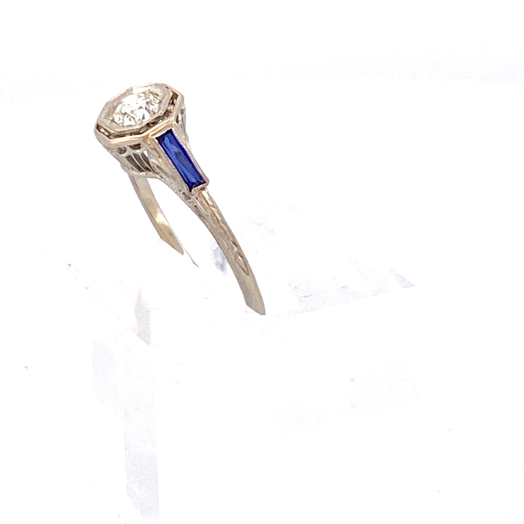 Own a Piece of History: Antique Solitaire Diamond Ring by Belais Jewelers