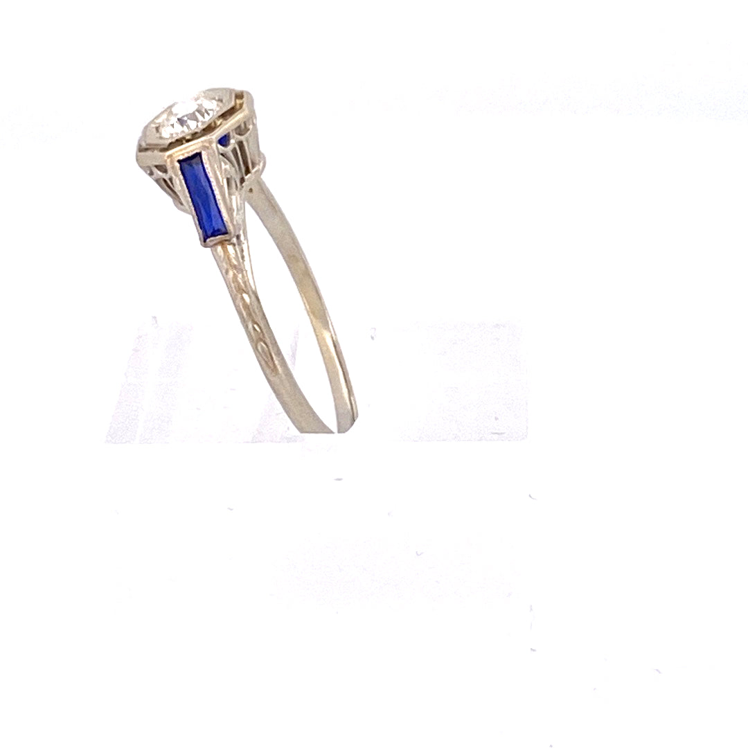 Own a Piece of History: Antique Solitaire Diamond Ring by Belais Jewelers