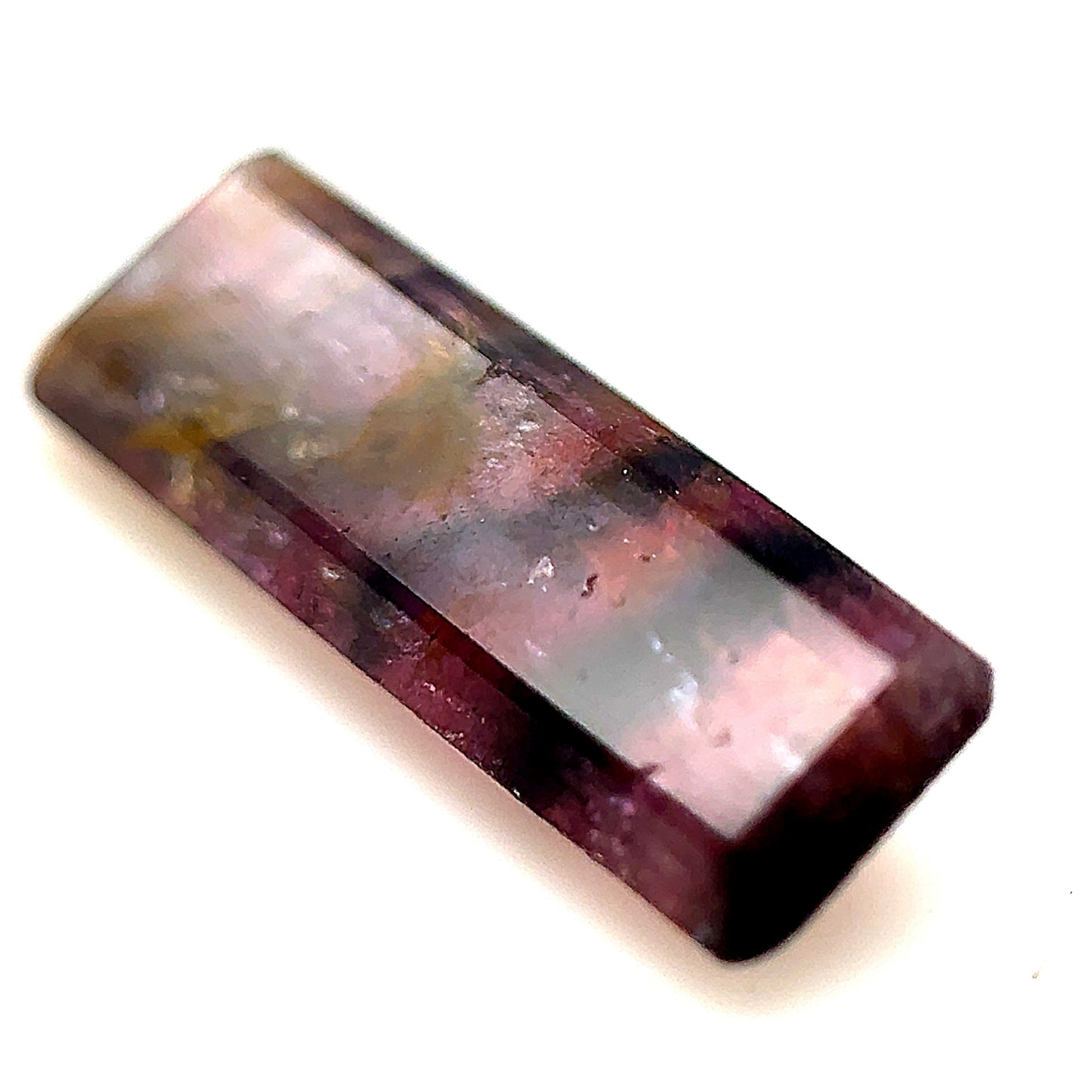 Rectangular Step Cut Polychroic Elbaite Tourmaline - 1.68 Carat