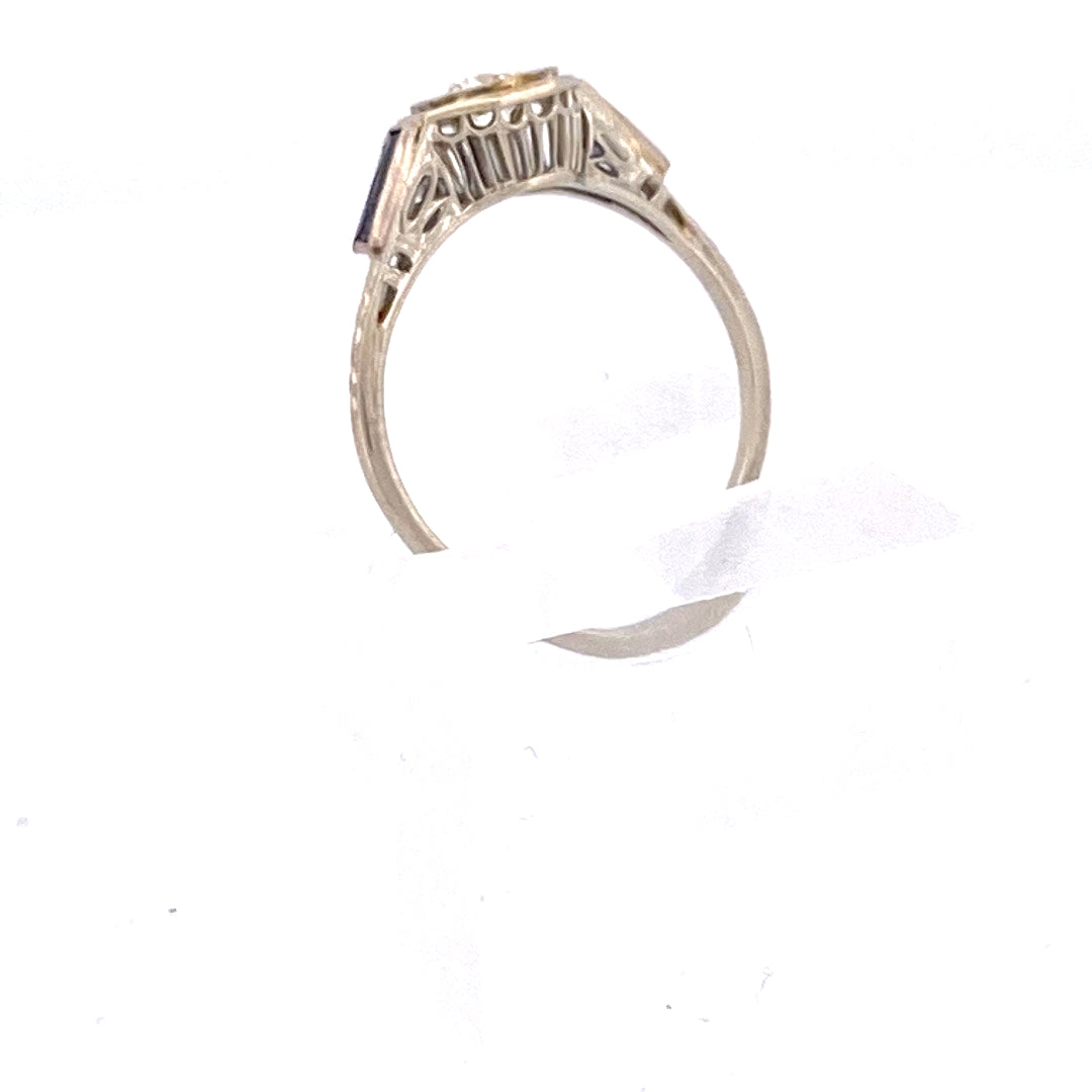 Own a Piece of History: Antique Solitaire Diamond Ring by Belais Jewelers