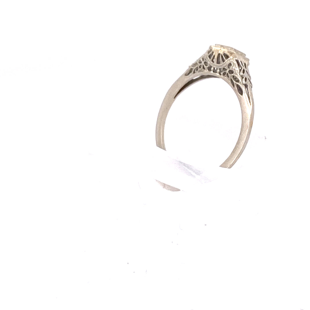 Unveiling a Vintage Treasure: Antique Filigree Solitaire Diamond Ring