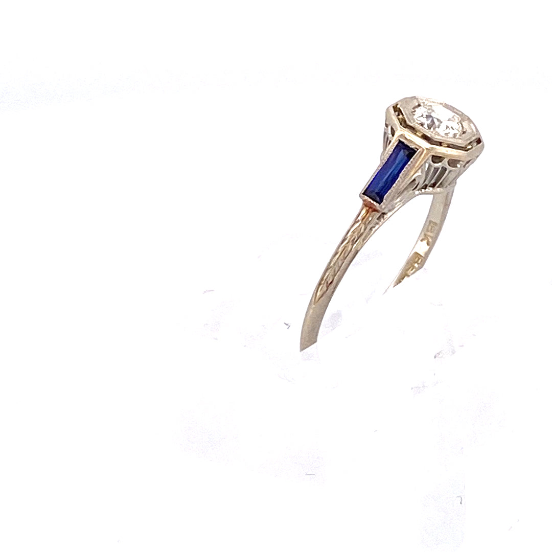 Own a Piece of History: Antique Solitaire Diamond Ring by Belais Jewelers