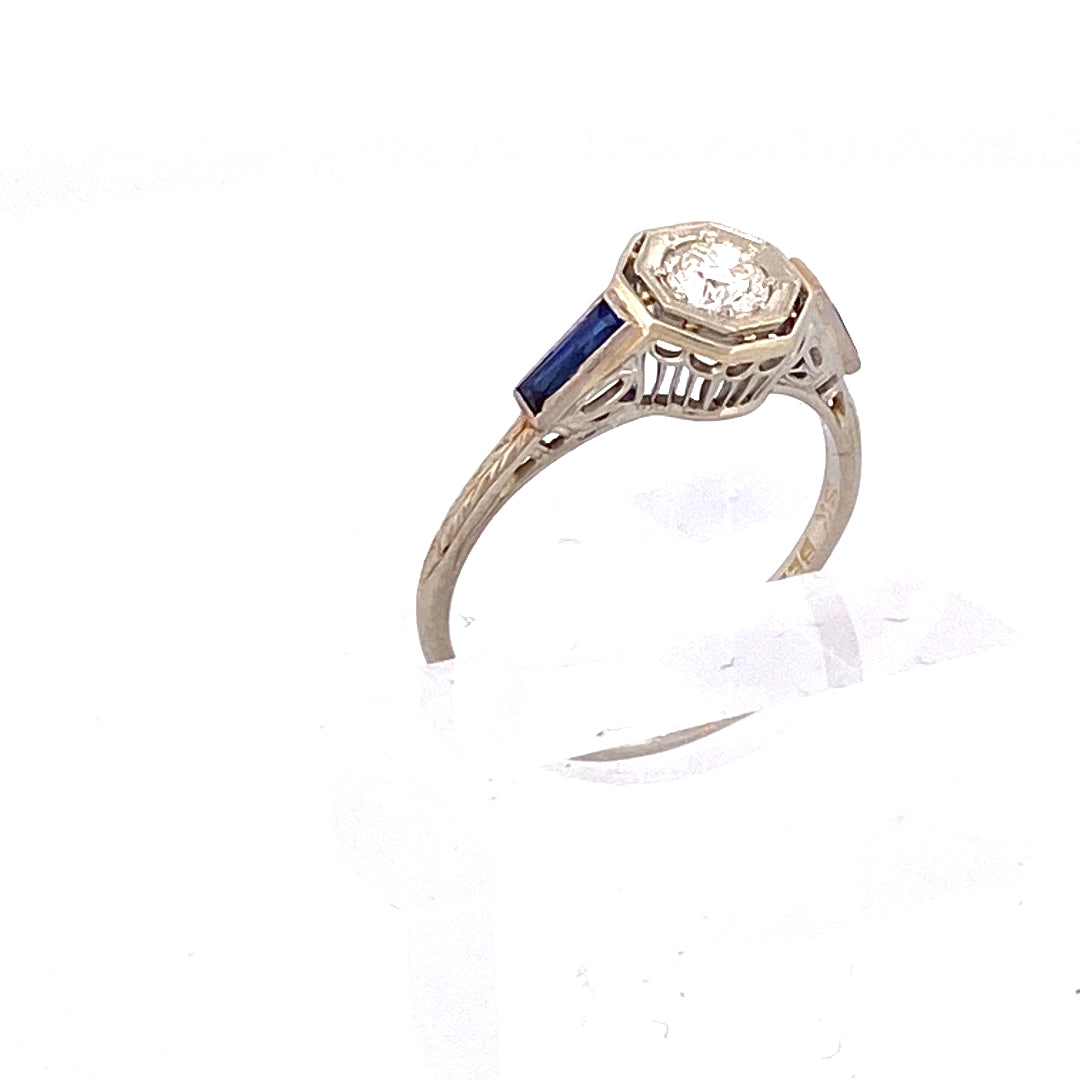 Own a Piece of History: Antique Solitaire Diamond Ring by Belais Jewelers