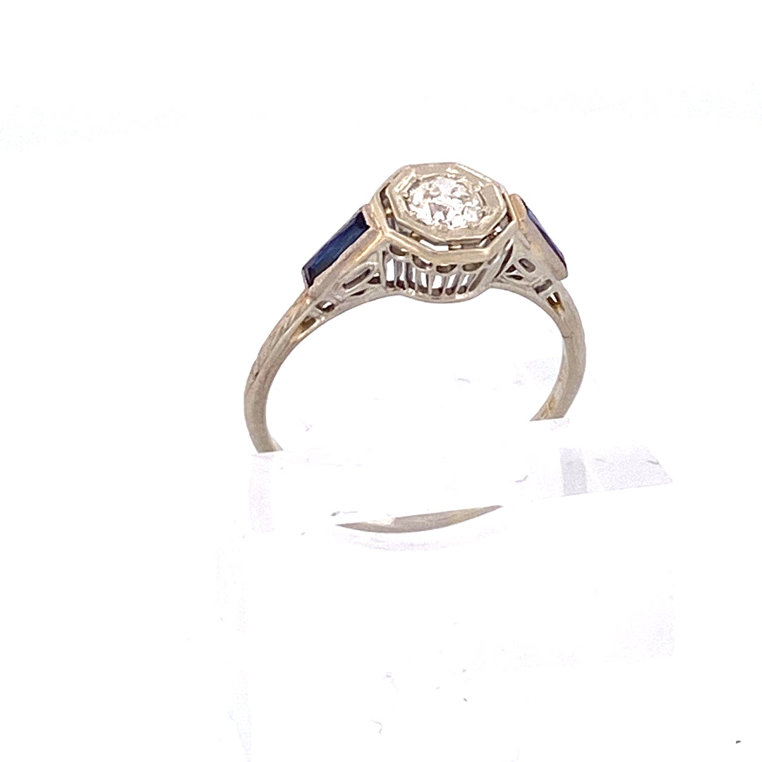 Own a Piece of History: Antique Solitaire Diamond Ring by Belais Jewelers