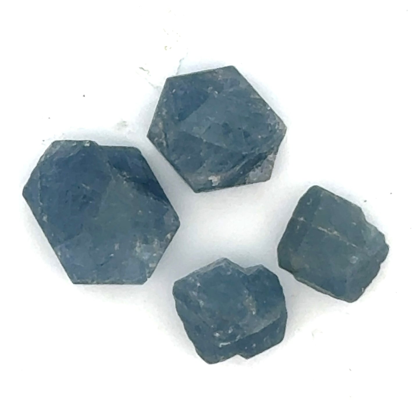 Small Blue Sapphire Rough Crystals from Madagascar - Natural Etch Patterns