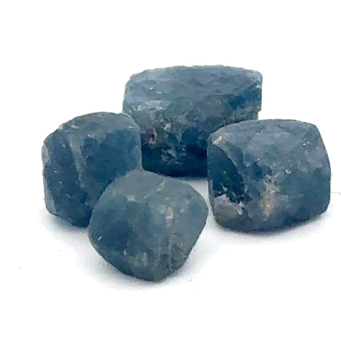 Small Blue Sapphire Rough Crystals from Madagascar - Natural Etch Patterns