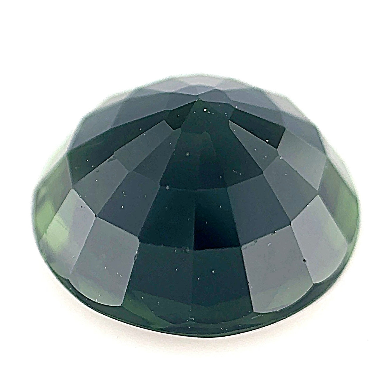 Dark Green Tourmaline - Native Round Cut