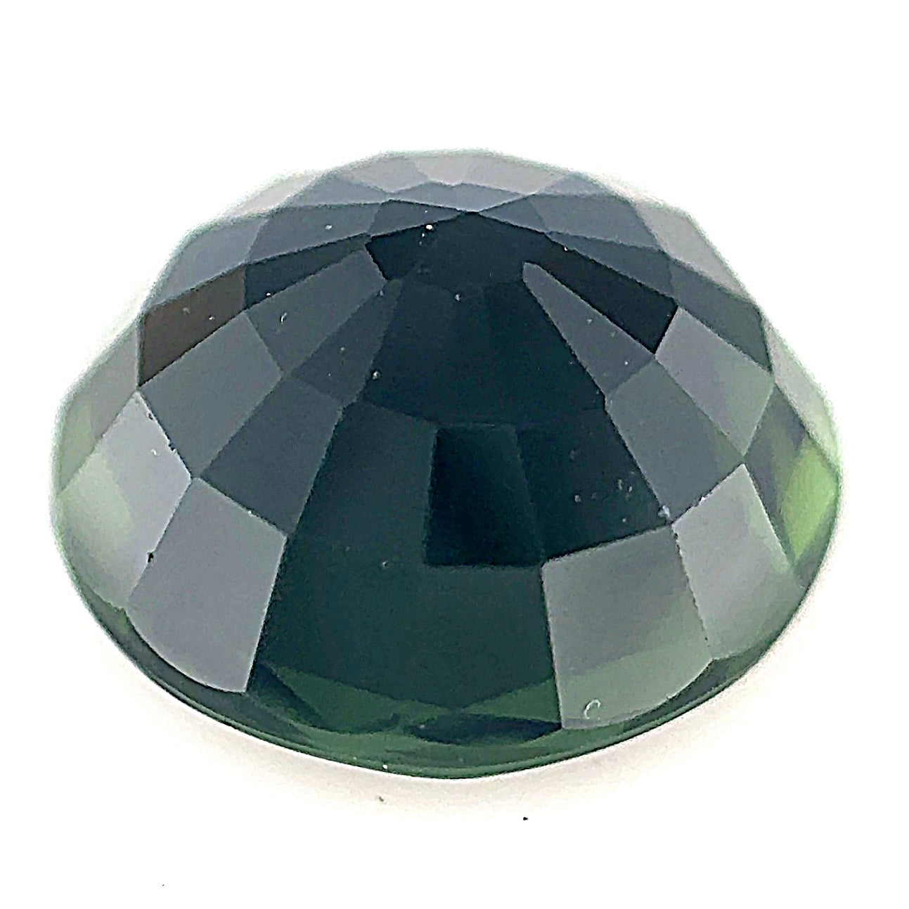 Dark Green Tourmaline - Native Round Cut