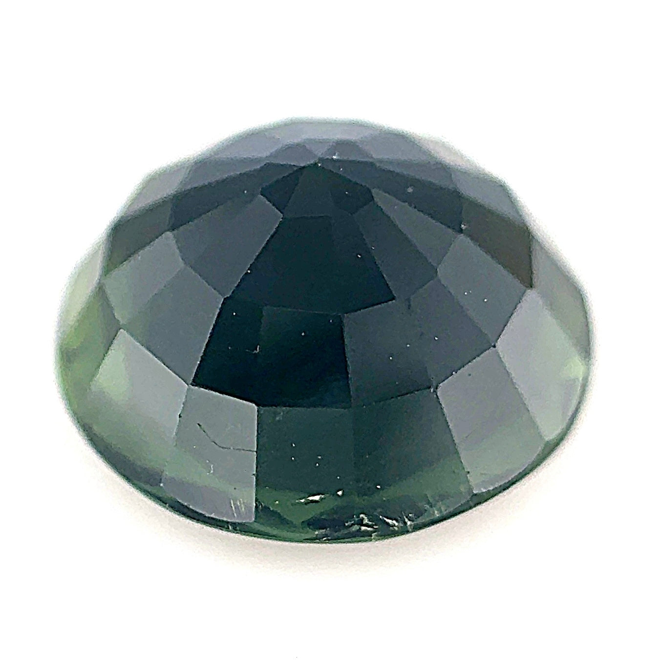 Dark Green Tourmaline - Native Round Cut