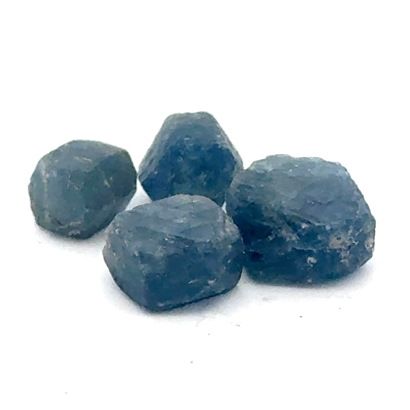 Small Blue Sapphire Rough Crystals from Madagascar - Natural Etch Patterns