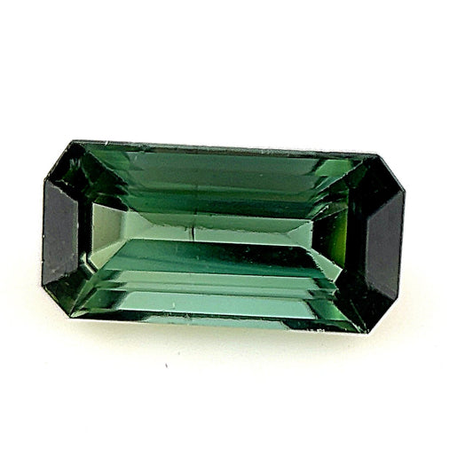 Rectangular Emerald Cut Indicolite Tourmaline - 1.373 Carats