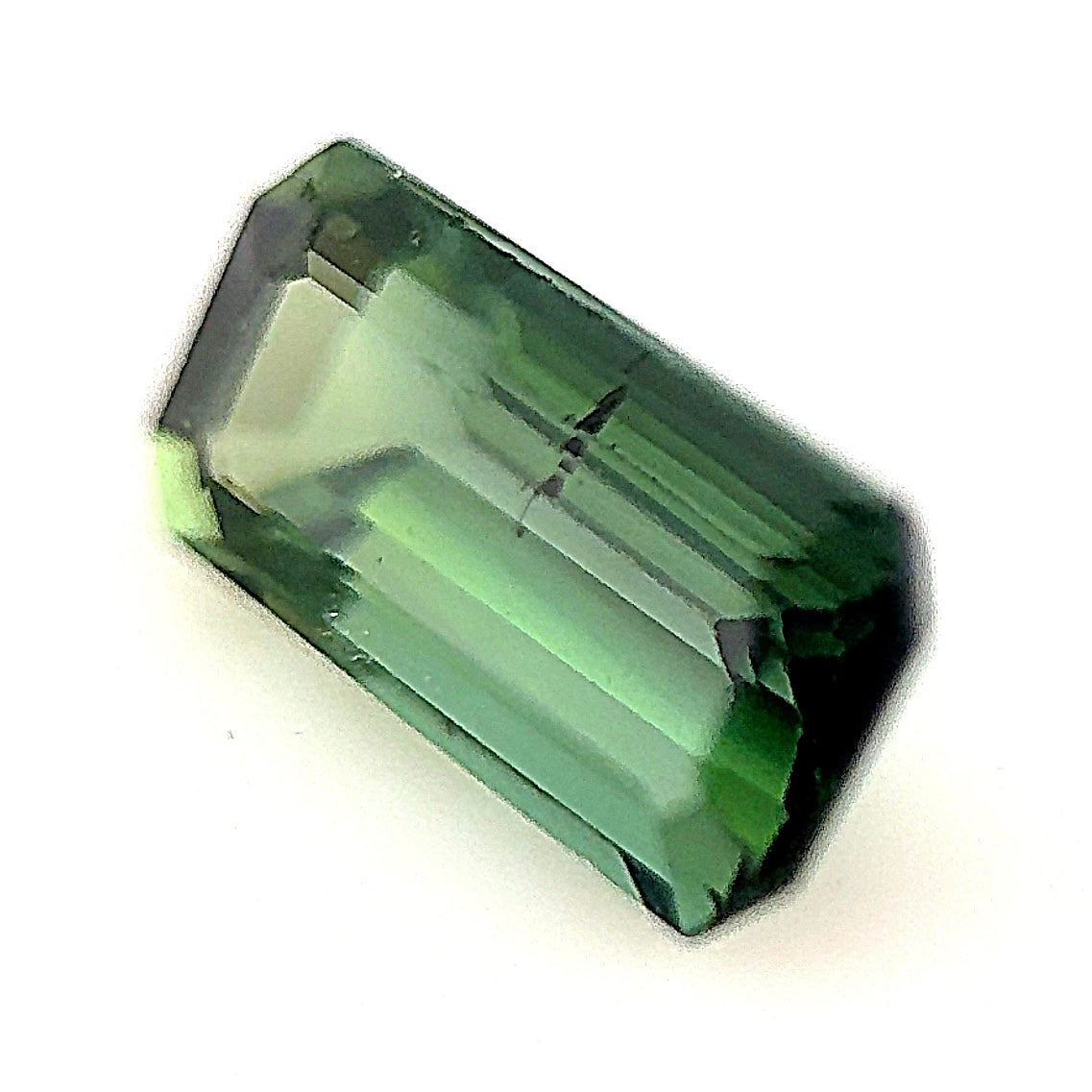 Rectangular Emerald Cut Indicolite Tourmaline - 1.373 Carats