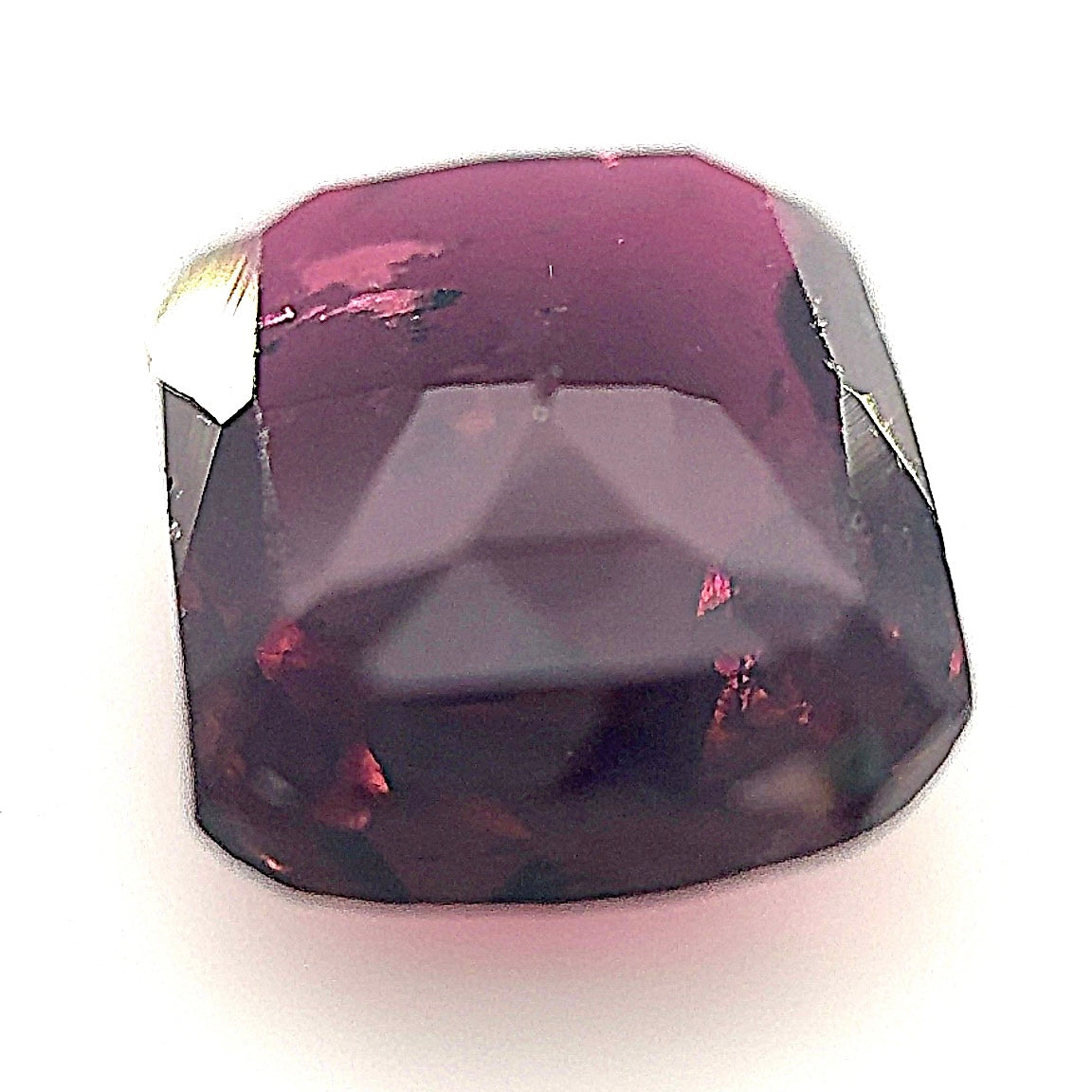 Custom Cut Rhodolite Garnet - 2.50 Carats with Unique Double-Sided Faceting