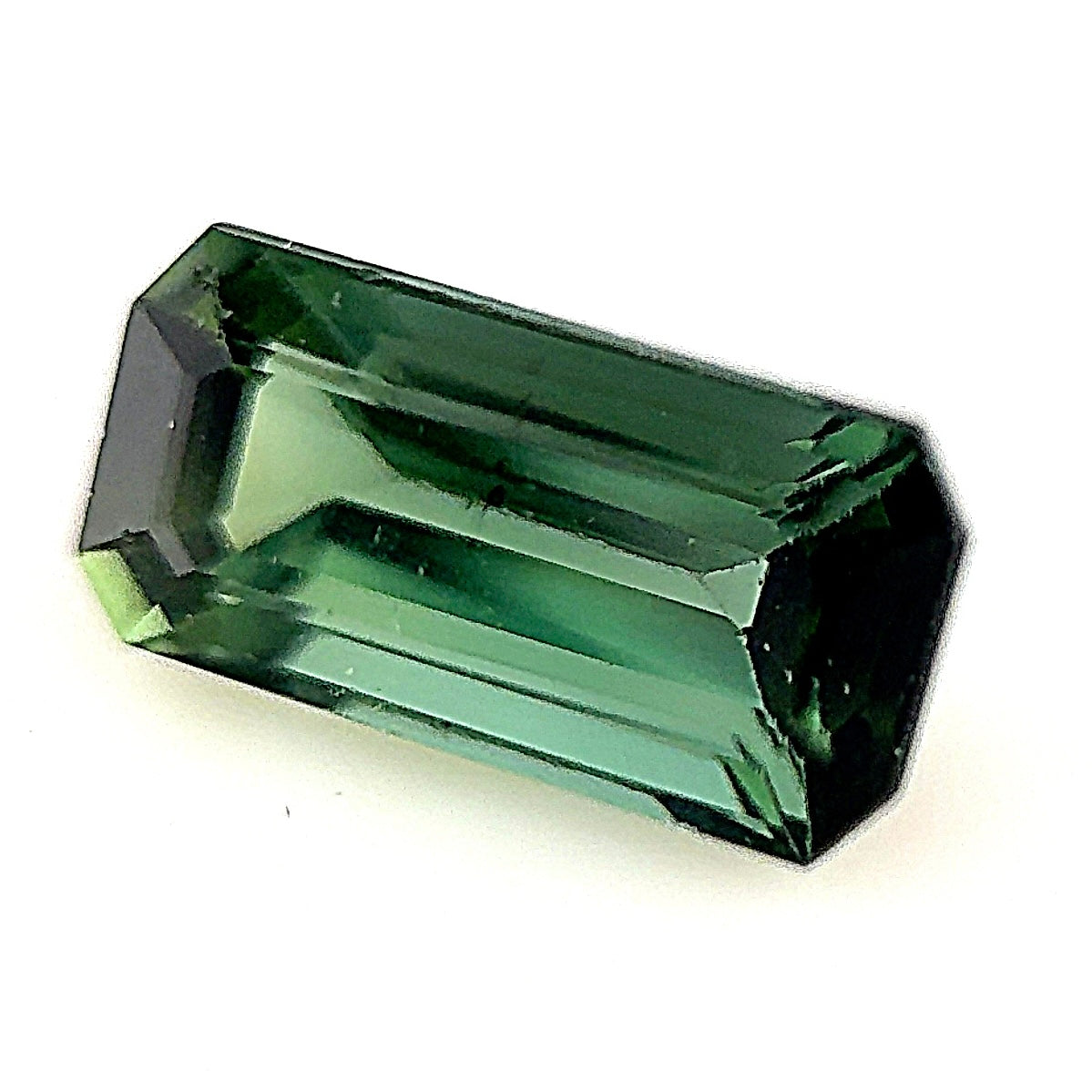 Rectangular Emerald Cut Indicolite Tourmaline - 1.373 Carats