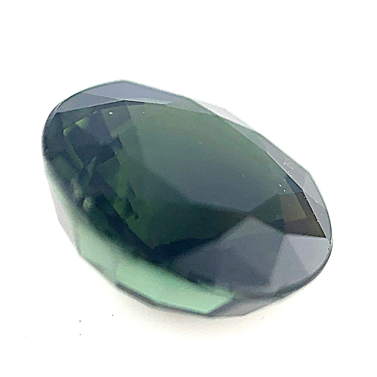 Dark Green Tourmaline - Native Round Cut