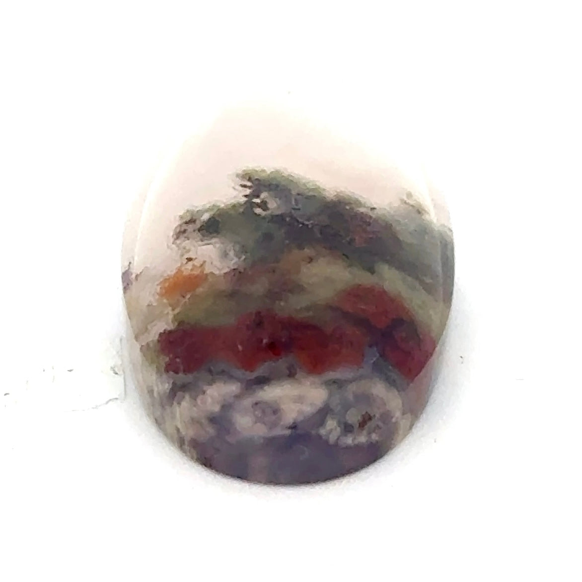 Picture Agate - Oval Cabochon Moss Agate