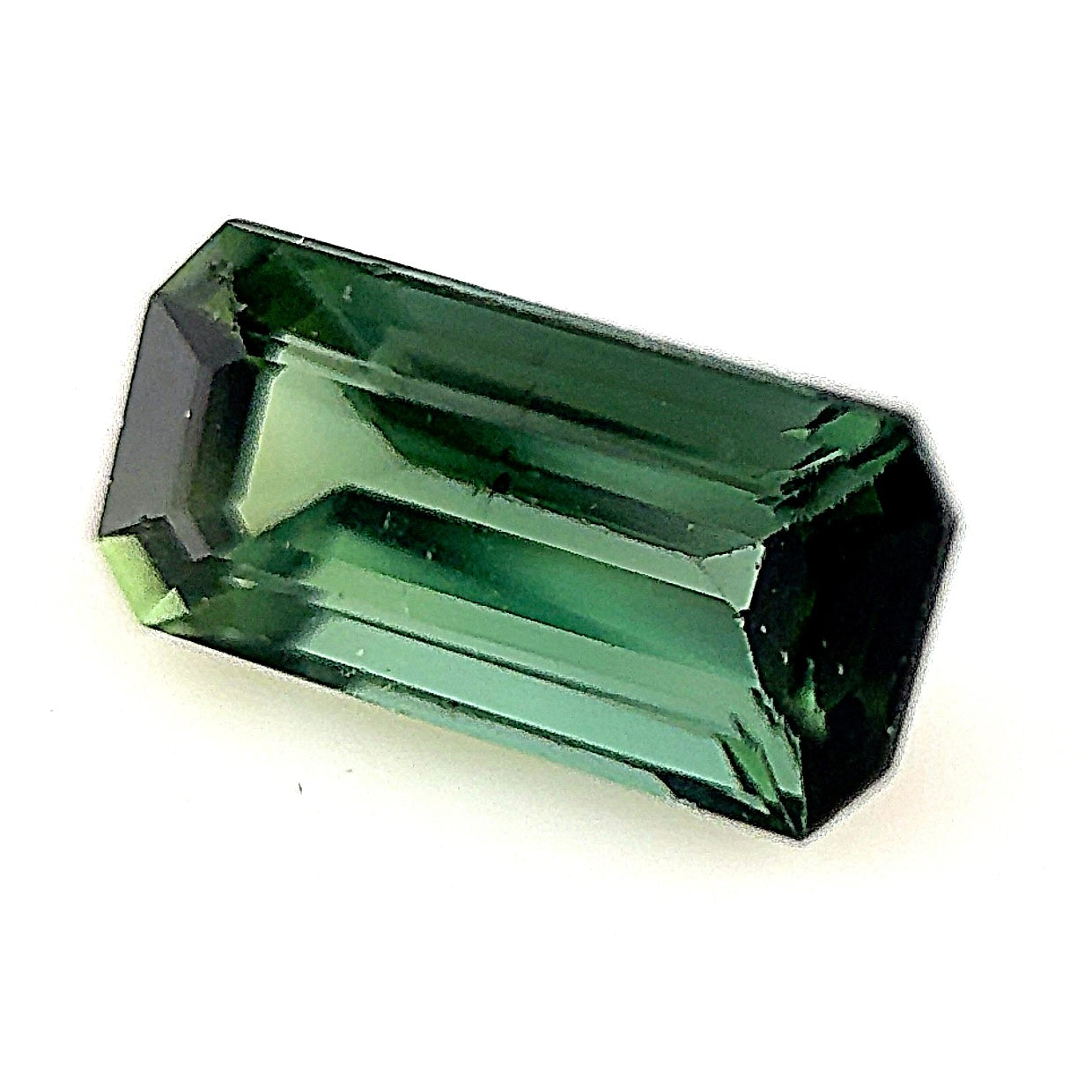 Rectangular Emerald Cut Indicolite Tourmaline - 1.373 Carats