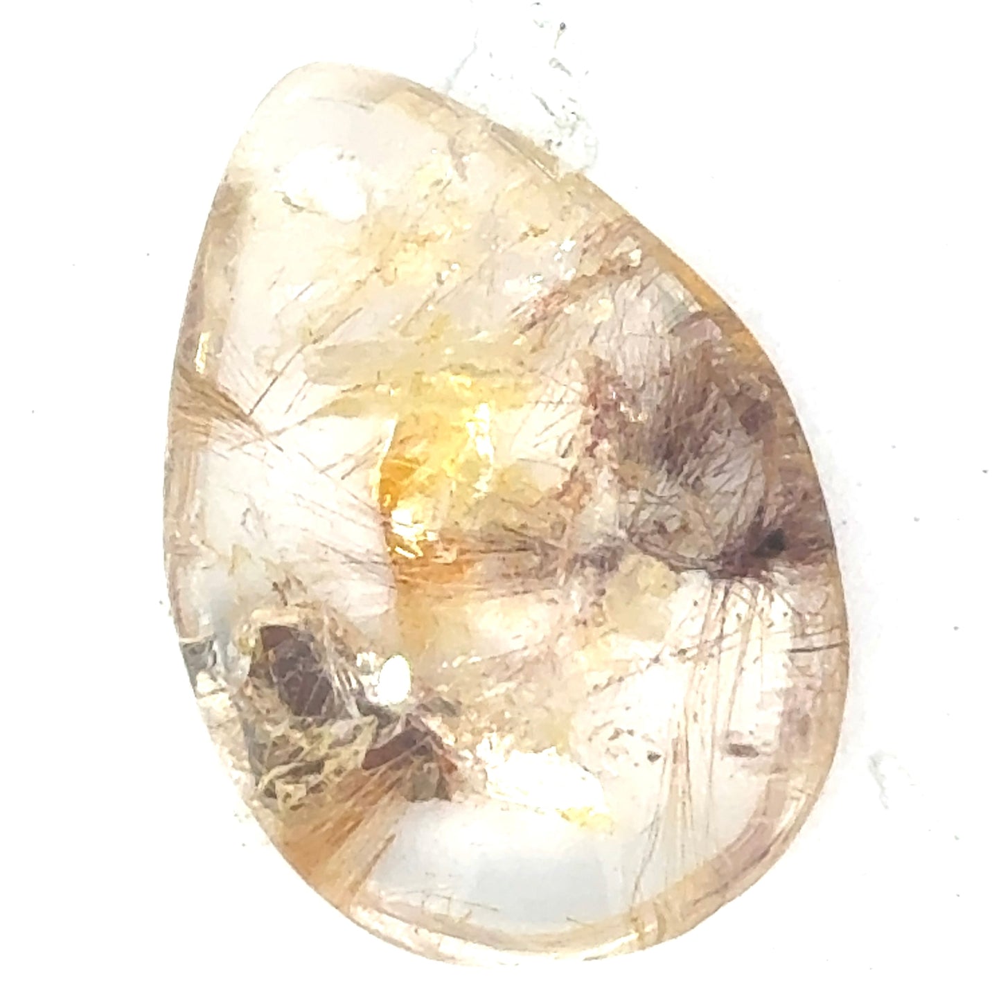 Rutilated Quartz Bead - 26.4 Carats Pear Shape